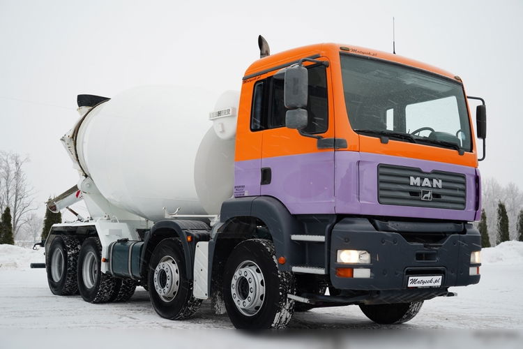 MAN TGA 35. 360 / 8x4 / LIEBHERR 9m3 / BETONOMIESZARKA / GRUSZKA / UAL / BETONIARKA zdjęcie 1