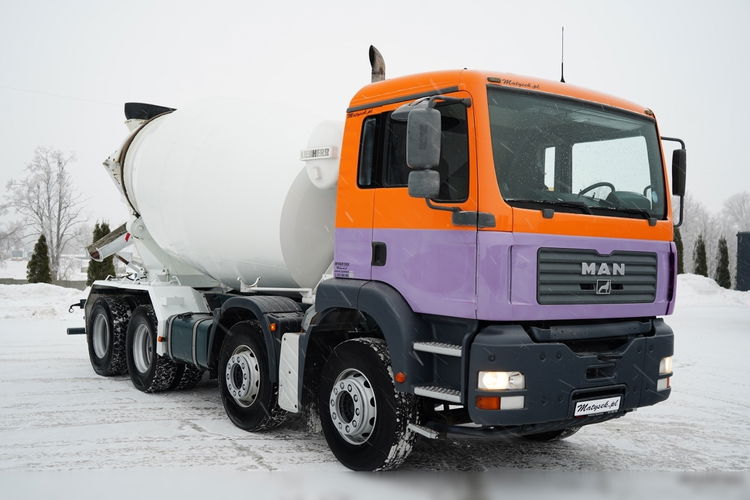 MAN TGA 35. 360 / 8x4 / LIEBHERR 9m3 / BETONOMIESZARKA / GRUSZKA / UAL / BETONIARKA zdjęcie 2