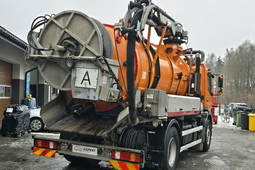 Mercedes AXOR 4X2 / WUKO Asenizacyjny FFG Elegant WUKO do zbierania odpadów / czyszczenia kanalizacji FFG