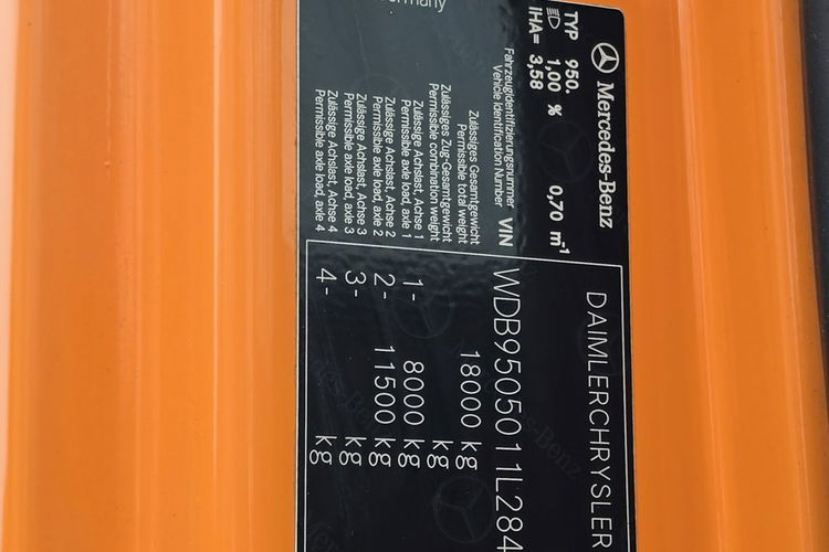 Mercedes AXOR 4X2 / WUKO Asenizacyjny FFG Elegant WUKO do zbierania odpadów / czyszczenia kanalizacji FFG zdjęcie 17