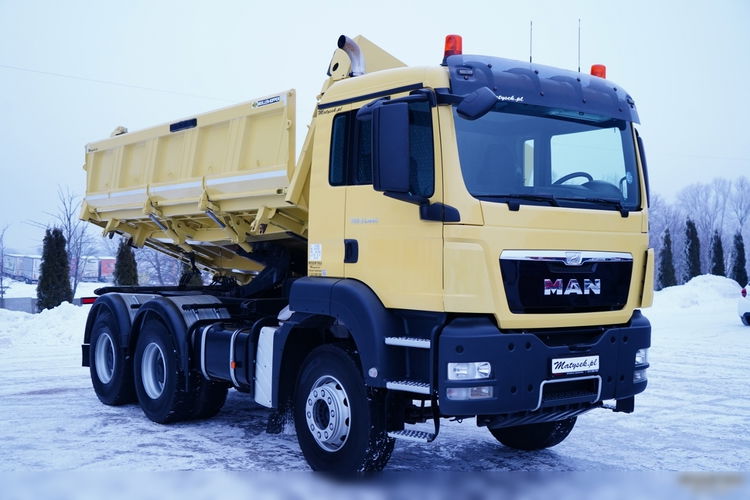 MAN TGS 33.440 / 6X4 / 3 STRONNA WYWROTKA / 2x HYDROBURTA / MEILLER KIPPER / UAL zdjęcie 10