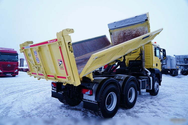 MAN TGS 33.440 / 6X4 / 3 STRONNA WYWROTKA / 2x HYDROBURTA / MEILLER KIPPER / UAL zdjęcie 3