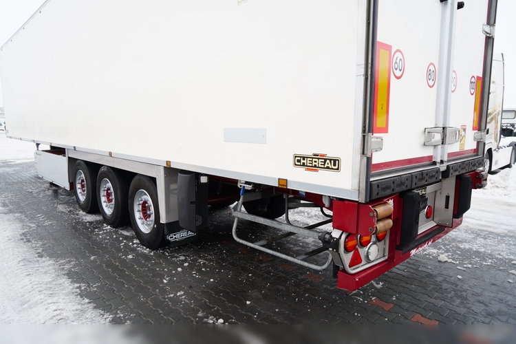 CHEREAU / CHŁODNIA / CARRIER VECTOR 1950 MT / MULTITEMPERATURA  / OŚ PODNOSZONA / SAF / KOSZ NA PALETY zdjęcie 11