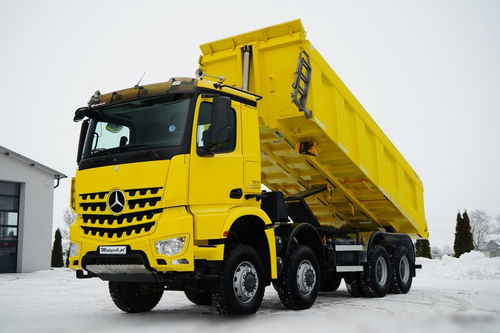 Mercedes -BENZ AROCS 4151 / 8X8 / WYWROTKA TYLNOZSYPOWA / HYDROKLAPA / 6 M / AUTOMAT / EURO 6