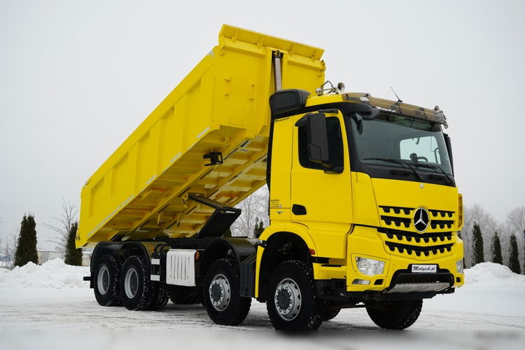 Mercedes -BENZ AROCS 4151 / 8X8 / WYWROTKA TYLNOZSYPOWA / HYDROKLAPA / 6 M / AUTOMAT / EURO 6 zdjęcie 7
