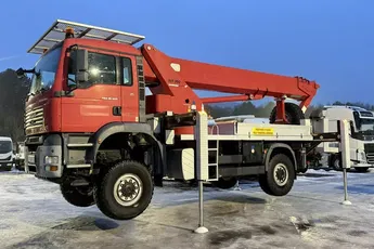 MAN TGA 18.320 4x4 Zwyżka WUMAG WT 350 Podnośnik Koszowy