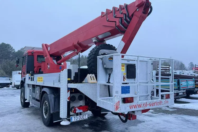 MAN TGA 18.320 4x4 Zwyżka WUMAG WT 350 Podnośnik Koszowy zdjęcie 18