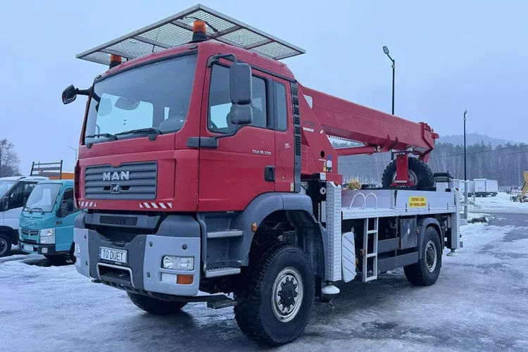 MAN TGA 18.320 4x4 Zwyżka WUMAG WT 350 Podnośnik Koszowy zdjęcie 7