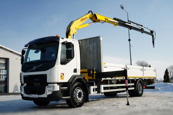 Volvo FL 280 / 4X2 / SKRZYNIOWY 7.3 M / HDS  HYVA / PILOT / WIDŁY DO PALET  / ROTATOR / EURO 6 