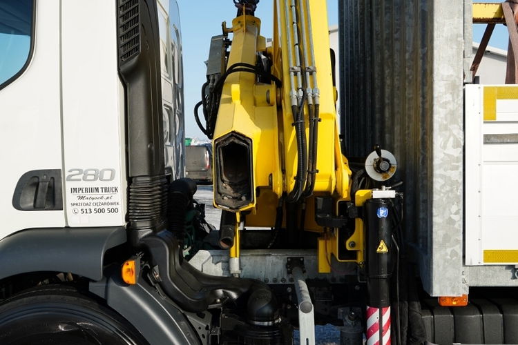 Volvo FL 280 / 4X2 / SKRZYNIOWY 7.3 M / HDS  HYVA / PILOT / WIDŁY DO PALET  / ROTATOR / EURO 6  zdjęcie 28