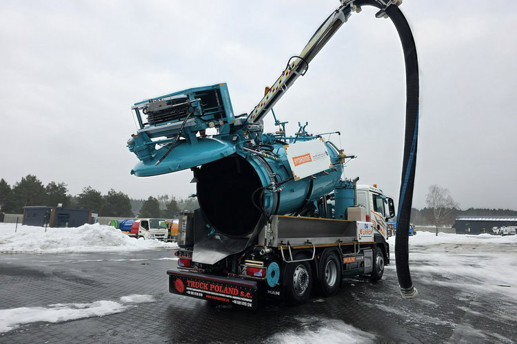 MAN HUWER HYDROVIDE WUKO KOMBI DO CZYSZCZENIA KANAŁÓW EURO6 WUKO asenizacyjny separator beczka odpady czyszczenie kanalizacj zdjęcie 1