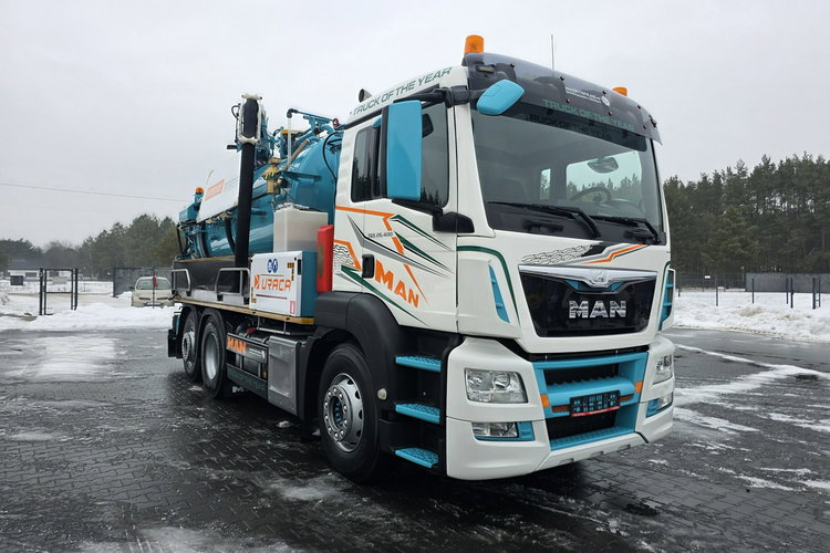 MAN HUWER HYDROVIDE WUKO KOMBI DO CZYSZCZENIA KANAŁÓW EURO6 WUKO asenizacyjny separator beczka odpady czyszczenie kanalizacj zdjęcie 2