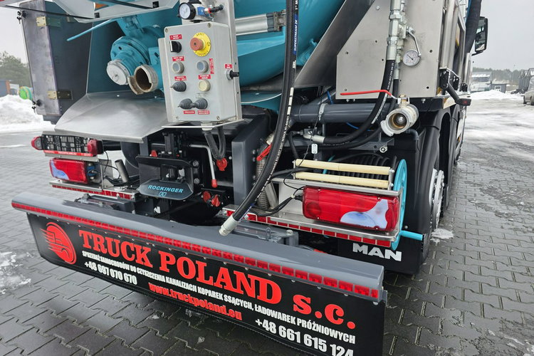 MAN HUWER HYDROVIDE WUKO KOMBI DO CZYSZCZENIA KANAŁÓW EURO6 WUKO asenizacyjny separator beczka odpady czyszczenie kanalizacj zdjęcie 23