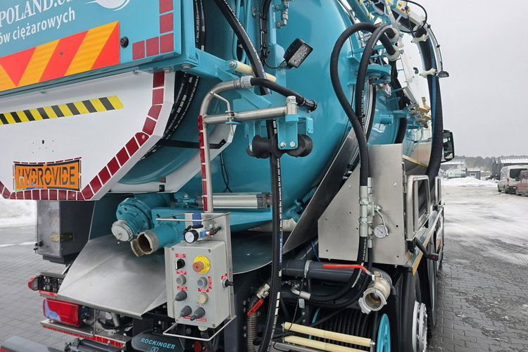 MAN HUWER HYDROVIDE WUKO KOMBI DO CZYSZCZENIA KANAŁÓW EURO6 WUKO asenizacyjny separator beczka odpady czyszczenie kanalizacj zdjęcie 24