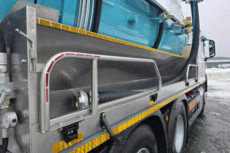 MAN HUWER HYDROVIDE WUKO KOMBI DO CZYSZCZENIA KANAŁÓW EURO6 WUKO asenizacyjny separator beczka odpady czyszczenie kanalizacj zdjęcie 28
