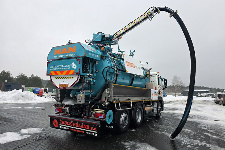 MAN HUWER HYDROVIDE WUKO KOMBI DO CZYSZCZENIA KANAŁÓW EURO6 WUKO asenizacyjny separator beczka odpady czyszczenie kanalizacj zdjęcie 34