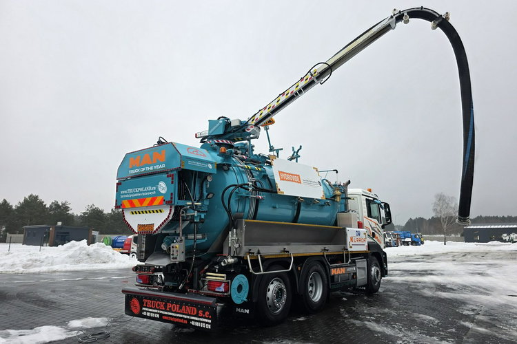MAN HUWER HYDROVIDE WUKO KOMBI DO CZYSZCZENIA KANAŁÓW EURO6 WUKO asenizacyjny separator beczka odpady czyszczenie kanalizacj zdjęcie 35