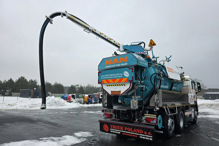 MAN HUWER HYDROVIDE WUKO KOMBI DO CZYSZCZENIA KANAŁÓW EURO6 WUKO asenizacyjny separator beczka odpady czyszczenie kanalizacj zdjęcie 36