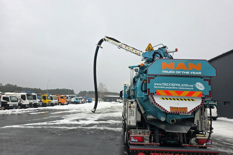 MAN HUWER HYDROVIDE WUKO KOMBI DO CZYSZCZENIA KANAŁÓW EURO6 WUKO asenizacyjny separator beczka odpady czyszczenie kanalizacj zdjęcie 37