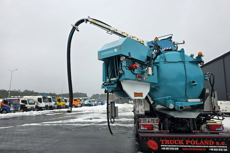 MAN HUWER HYDROVIDE WUKO KOMBI DO CZYSZCZENIA KANAŁÓW EURO6 WUKO asenizacyjny separator beczka odpady czyszczenie kanalizacj zdjęcie 38