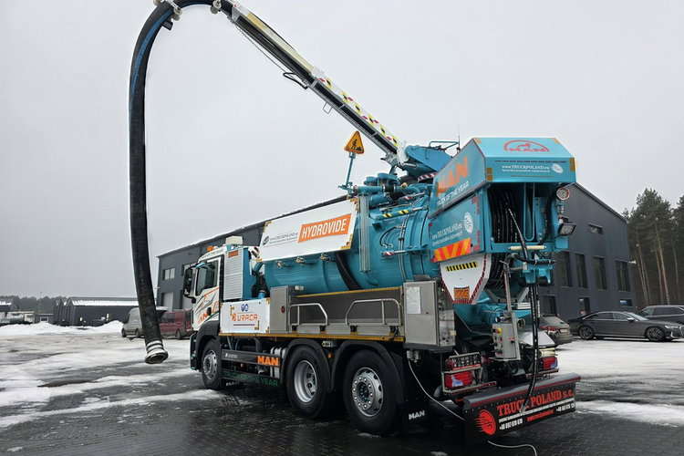 MAN HUWER HYDROVIDE WUKO KOMBI DO CZYSZCZENIA KANAŁÓW EURO6 WUKO asenizacyjny separator beczka odpady czyszczenie kanalizacj zdjęcie 39