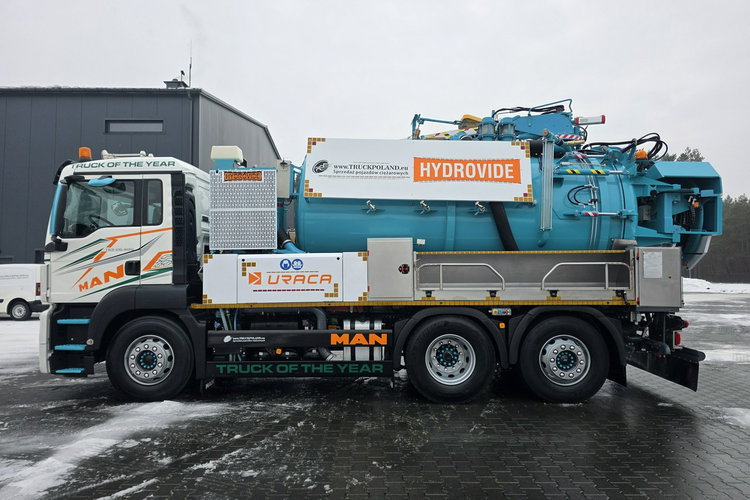 MAN HUWER HYDROVIDE WUKO KOMBI DO CZYSZCZENIA KANAŁÓW EURO6 WUKO asenizacyjny separator beczka odpady czyszczenie kanalizacj zdjęcie 4