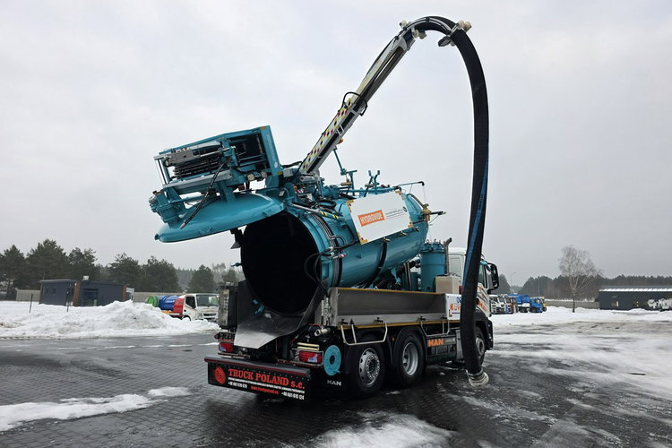 MAN HUWER HYDROVIDE WUKO KOMBI DO CZYSZCZENIA KANAŁÓW EURO6 WUKO asenizacyjny separator beczka odpady czyszczenie kanalizacj zdjęcie 42