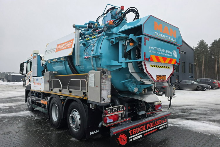 MAN HUWER HYDROVIDE WUKO KOMBI DO CZYSZCZENIA KANAŁÓW EURO6 WUKO asenizacyjny separator beczka odpady czyszczenie kanalizacj zdjęcie 5