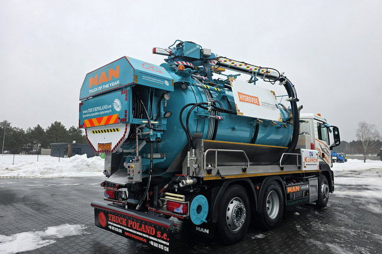 MAN HUWER HYDROVIDE WUKO KOMBI DO CZYSZCZENIA KANAŁÓW EURO6 WUKO asenizacyjny separator beczka odpady czyszczenie kanalizacj zdjęcie 6