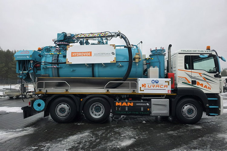 MAN HUWER HYDROVIDE WUKO KOMBI DO CZYSZCZENIA KANAŁÓW EURO6 WUKO asenizacyjny separator beczka odpady czyszczenie kanalizacj zdjęcie 7
