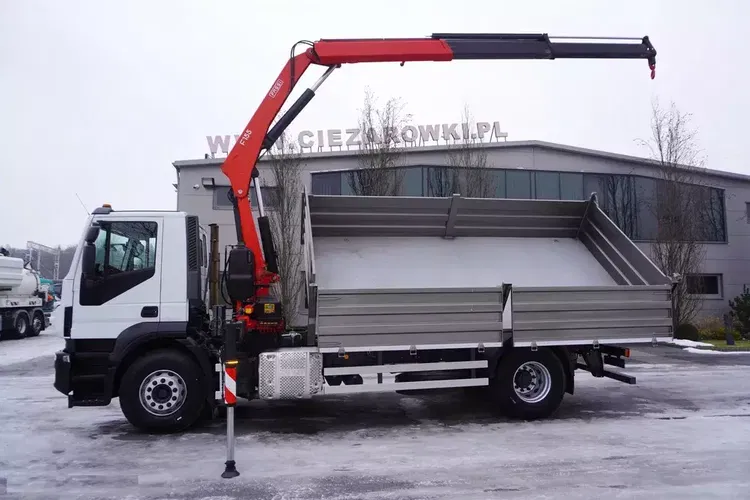 Iveco Stralis 19.310 E6 4x2 / Fassi F155A.0.22 / 690 MTH / pilot / NOWA 3-stronna wywrotka zdjęcie 13