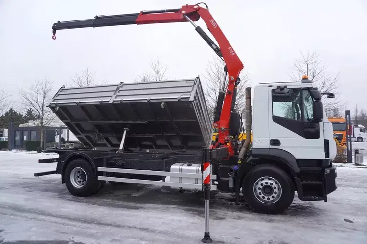 Iveco Stralis 19.310 E6 4x2 / Fassi F155A.0.22 / 690 MTH / pilot / NOWA 3-stronna wywrotka zdjęcie 17
