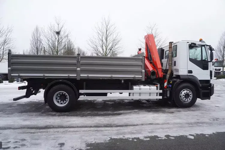 Iveco Stralis 19.310 E6 4x2 / Fassi F155A.0.22 / 690 MTH / pilot / NOWA 3-stronna wywrotka zdjęcie 6