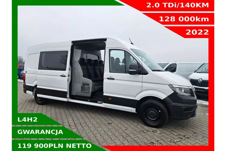 Volkswagen Crafter L4H2 119900zł NETTO Brygadówka 7 osób 2.0TDi/140KM zdjęcie 1