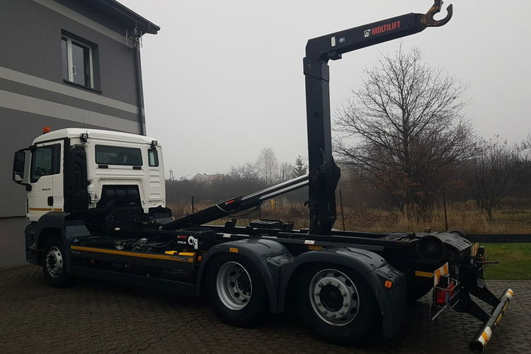 MAN TGS 26.430 3 OSIE HAKOWIEC MULTILIFT OPTIMA 20S KLIMA 6x2 zdjęcie 11