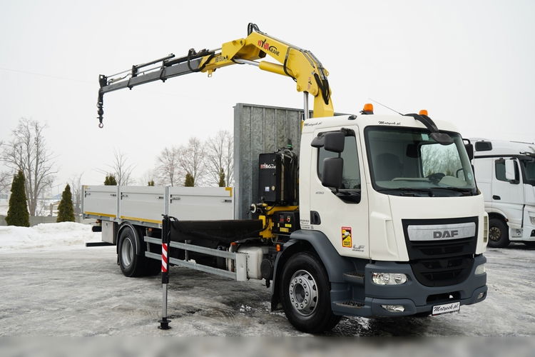 DAF LF 250 / 4X2 / SKRZYNIOWY - 7.30 + HDS HYVA HB 150XE3 / STEROWANIE RADIOWE / ROTATOR / MAX UDŹWIG: 5200 KG / EURO 6  zdjęcie 6