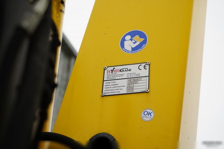 DAF LF 250 / 4X2 / SKRZYNIOWY - 7.30 + HDS HYVA HB 150XE3 / STEROWANIE RADIOWE / ROTATOR / MAX UDŹWIG: 5200 KG / EURO 6  zdjęcie 7