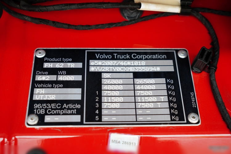 Volvo FH 460 / ZESTAW TANDEM / 120 M3 / PRZEJAZDOWY / I-SAVE / KLIMATYZACJA POSTOJOWA / OŚ PODNOSZONA / OŚ SKRĘTNA / PLANDEKA ZBROJONA  zdjęcie 64