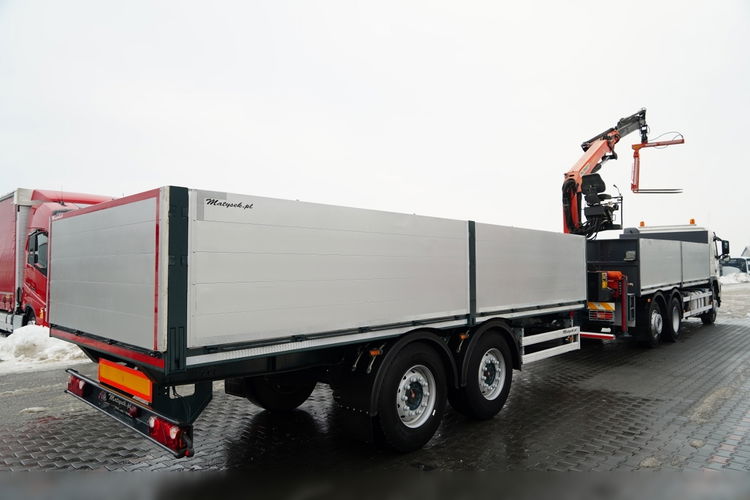 Volvo FM 450 /  ZESTAW SKRZYNIOWY / HDS PALFINGER PK 16001-K / ROTATOR / WIDŁY / PRZYCZEPA / MANUAL /  zdjęcie 3