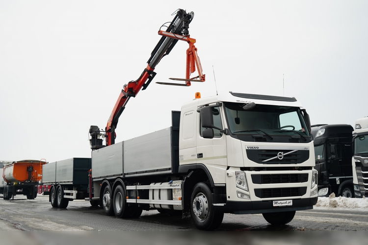 Volvo FM 450 /  ZESTAW SKRZYNIOWY / HDS PALFINGER PK 16001-K / ROTATOR / WIDŁY / PRZYCZEPA / MANUAL /  zdjęcie 4