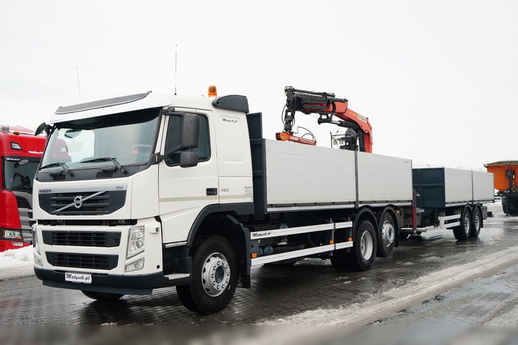 Volvo FM 450 /  ZESTAW SKRZYNIOWY / HDS PALFINGER PK 16001-K / ROTATOR / WIDŁY / PRZYCZEPA / MANUAL /  zdjęcie 6