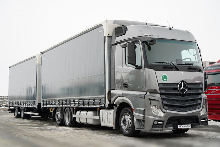 Mercedes -BENZ ACTROS 2545 / ZESTAW TANDEM 120 M3 / STREAM SPACE /  OŚ SKRETNA / WIELTON /  ZAWIESIE NA WÓZEK / zdjęcie 4
