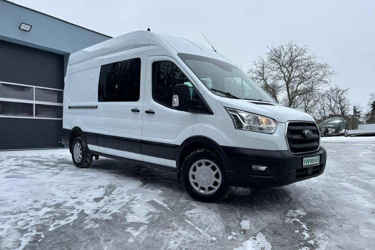 Ford Transit 2020 2.0 130KM L3H3 7 osobowy Brygadówka Klimatyzacja Tempomat zdjęcie 2