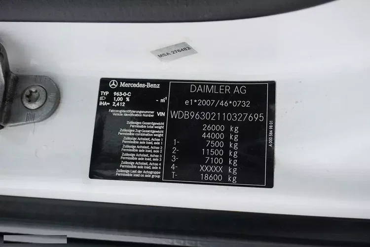 Mercedes ACTROS / 2542 / ACC / E 6 / BDF / MEGA / 7.82 M / RETARDER zdjęcie 11