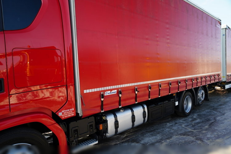 Scania S 460 / ZESTAW TANDEM / FIRANKA / 120 M3 / KRONE  / 2023 ROK / DACH PODNOSZONY / OŚ PODNOSZONA / SKRĘTNA  zdjęcie 10