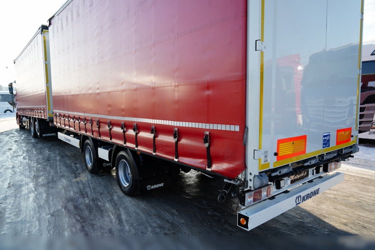 Scania S 460 / ZESTAW TANDEM / FIRANKA / 120 M3 / KRONE  / 2023 ROK / DACH PODNOSZONY / OŚ PODNOSZONA / SKRĘTNA  zdjęcie 15