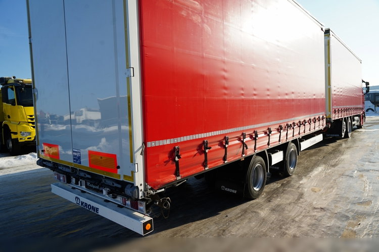 Scania S 460 / ZESTAW TANDEM / FIRANKA / 120 M3 / KRONE  / 2023 ROK / DACH PODNOSZONY / OŚ PODNOSZONA / SKRĘTNA  zdjęcie 17