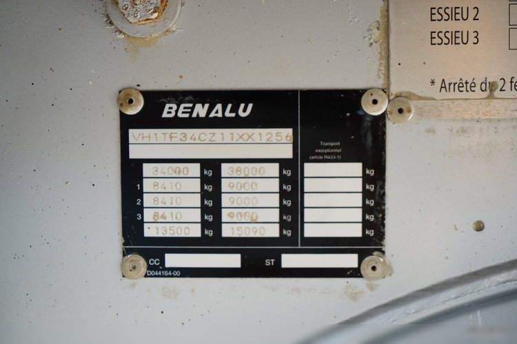 BENALU WYWROTKA / 23 m3 / ALUMINIOWA / OŚ PODNOSZONA / WAGA: 5 200 KG / zdjęcie 20