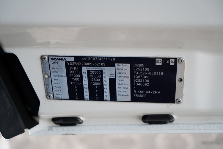 Scania R 450 / RETARDER / HYDRAULIKA / KLIMATYZACJA POSTOJOWA / OPONY 100%  zdjęcie 39