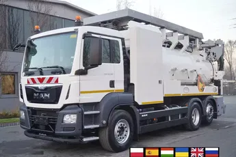 MAN TGM 26.340 / Zabudowa WUKO Rivard 11.8 m3 / 120 tys. km / oś skrętna